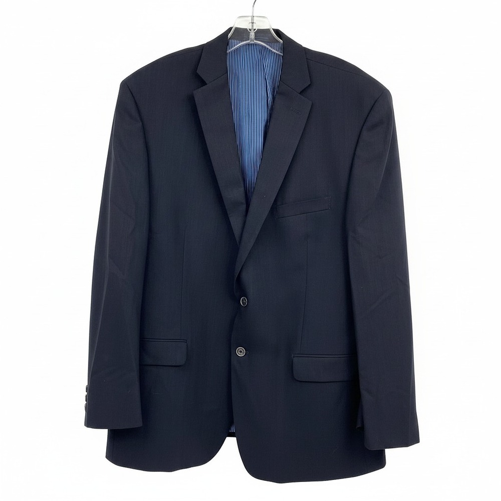 Calvin Klein Black Wool/Synthetic  Blazer | Size OS Regular